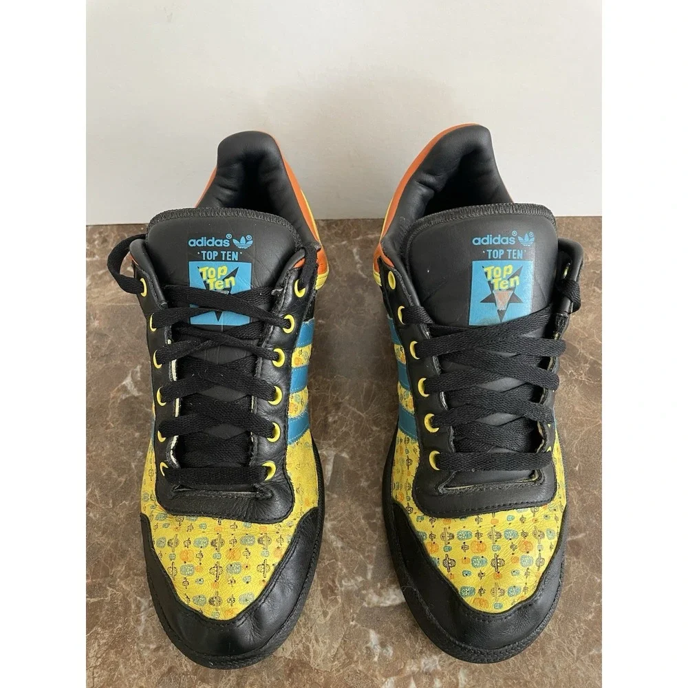 Vtg Adidas Top Ten Low Day of‎ the Dead Multicolor Sneakers Shoes Limited Ed 9
